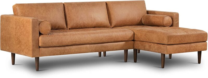 POLY & BARK Napa Leather Couch