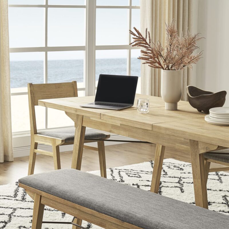 Miles Dining Table with Bench and 2 Chairs StyleNotch