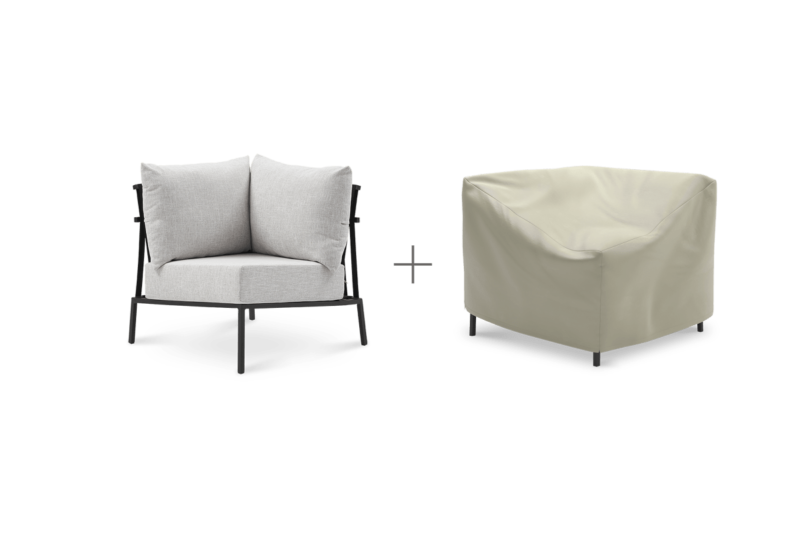 Sorrento Outdoor Corner Sofa, with Cover StyleNotch